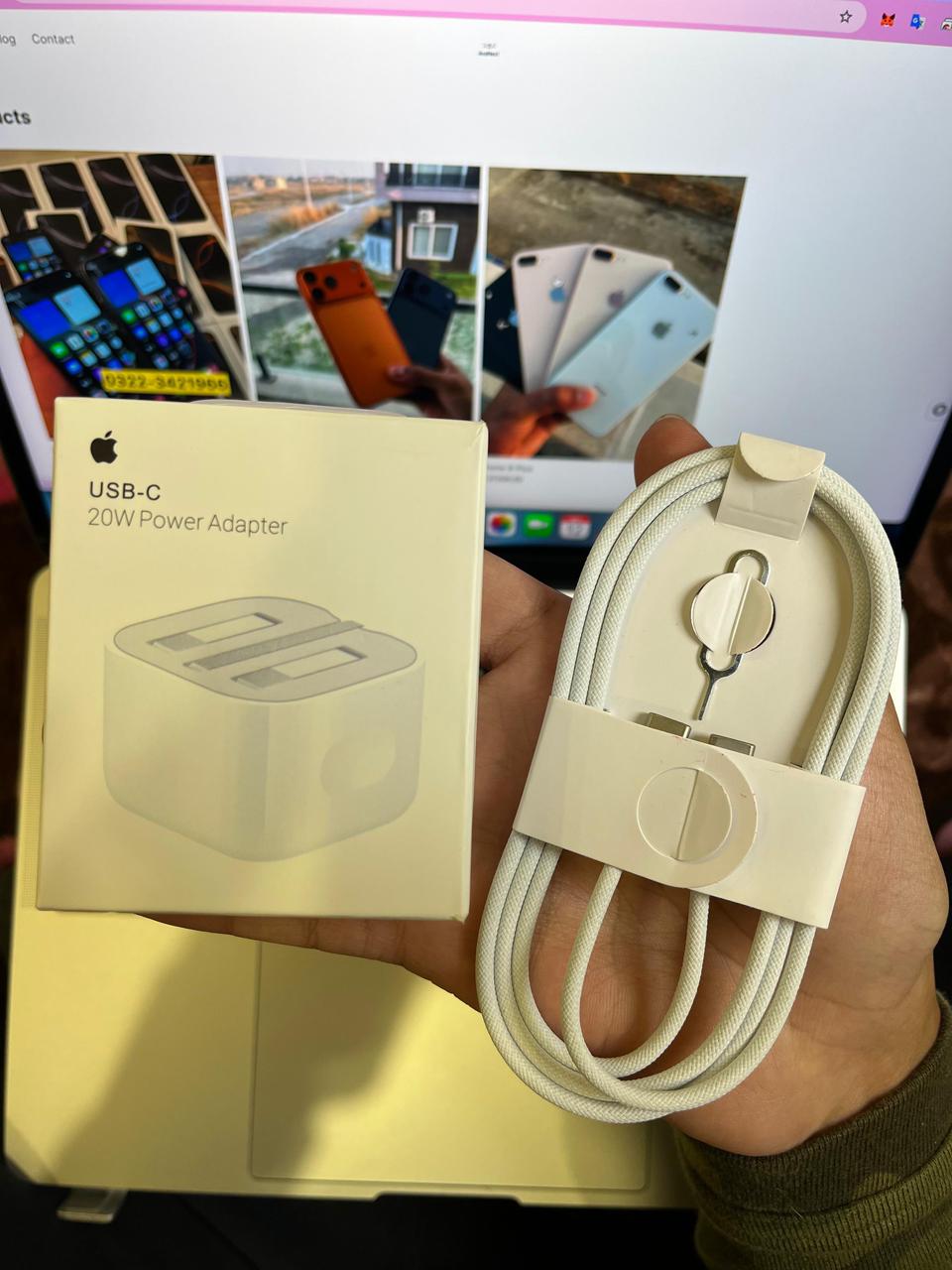 20W Fast Charger + FREE data Cable